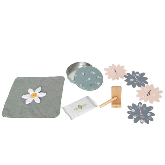 PETIT ARTICHAUT - SET REGALO PER NEONATO - MARGHERITA BLU - F/D