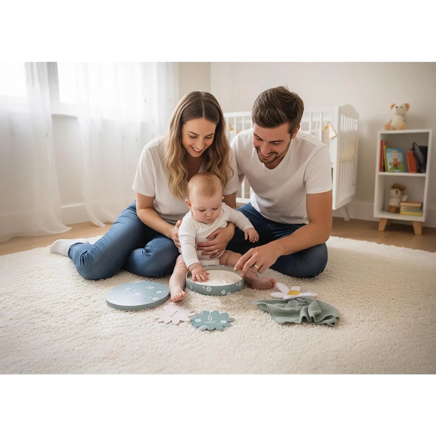 PETIT ARTICHAUT - COFFRET CADEAU BÉBÉ - MARGHERITA BLEU - F/D