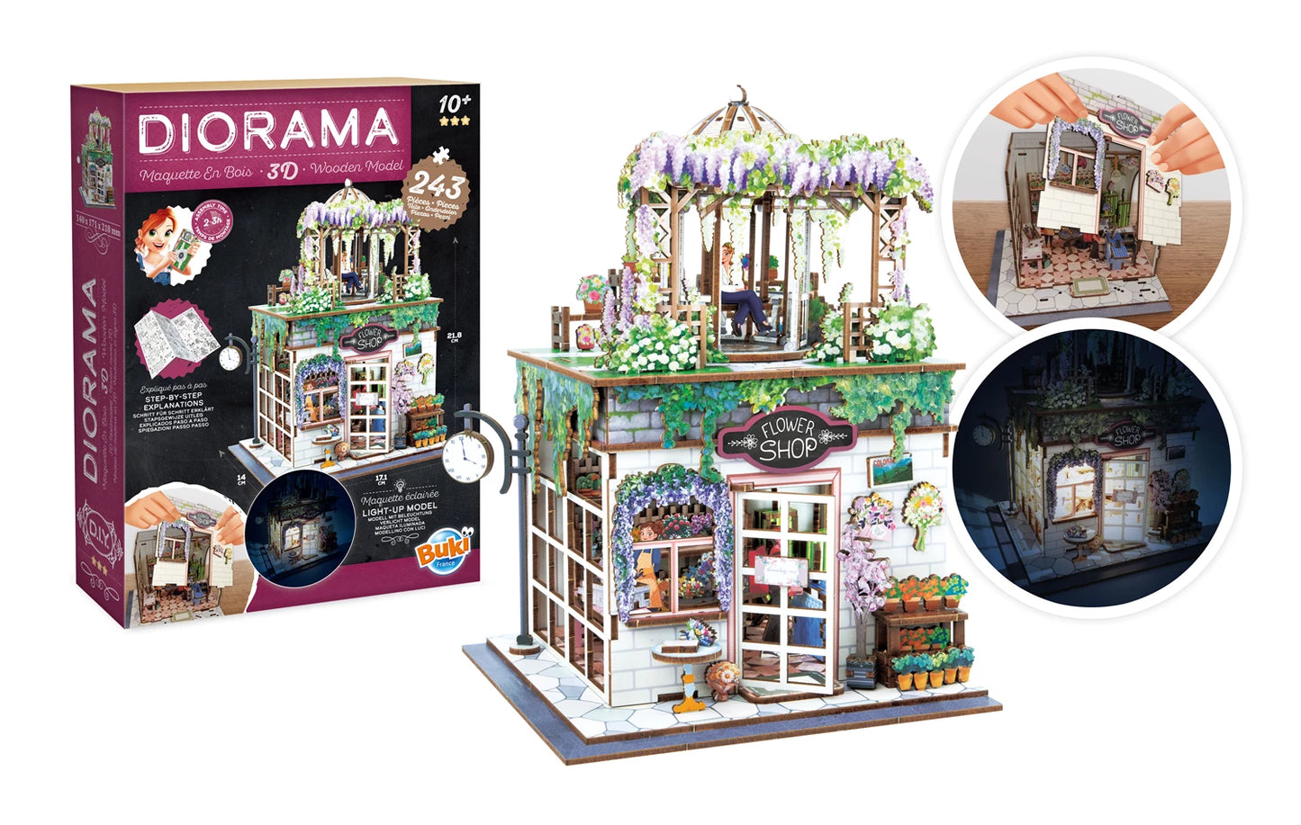BUKI - DIORAMA „BLUMENLADEN“ - F/D/I/ML