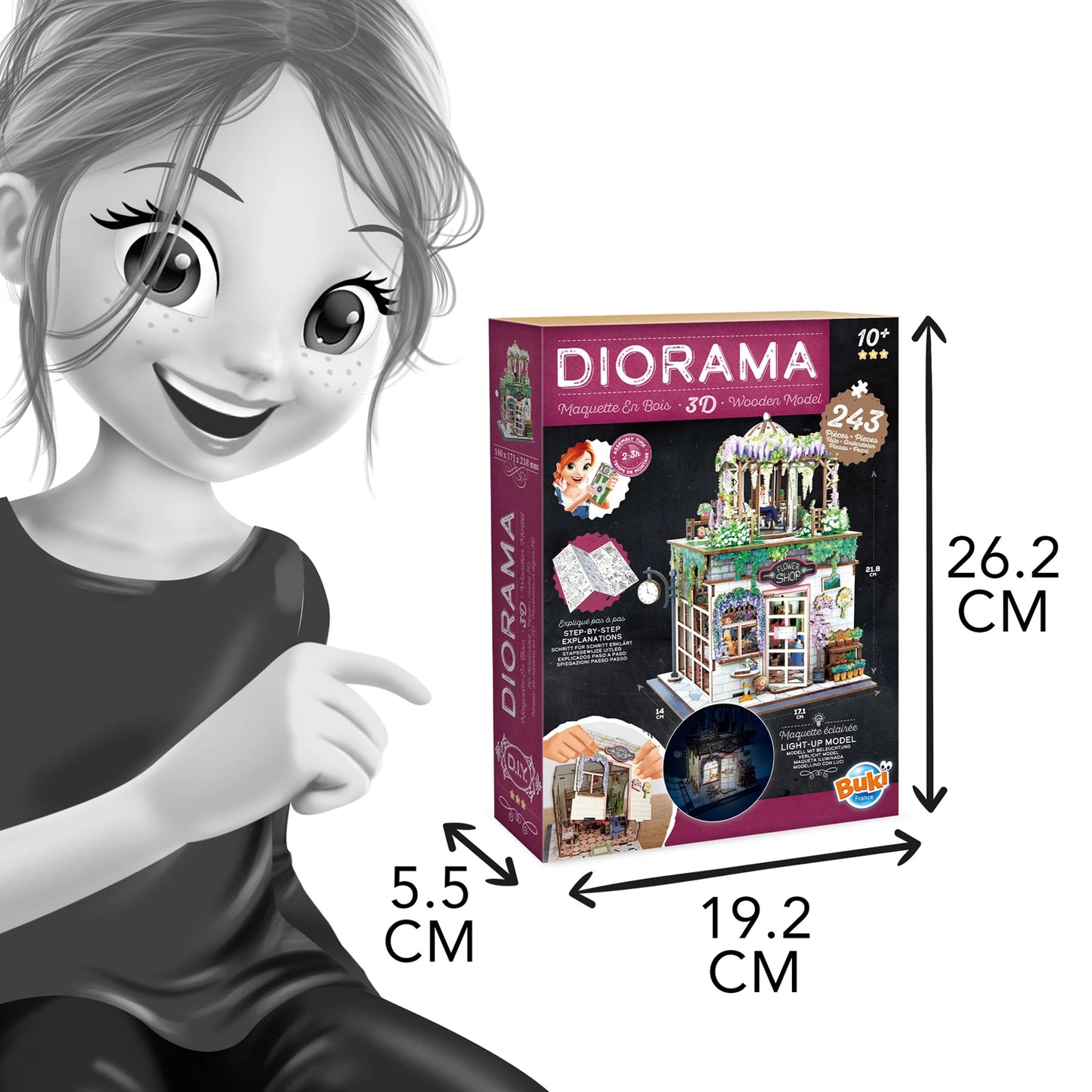 BUKI - DIORAMA „BLUMENLADEN“ - F/D/I/ML