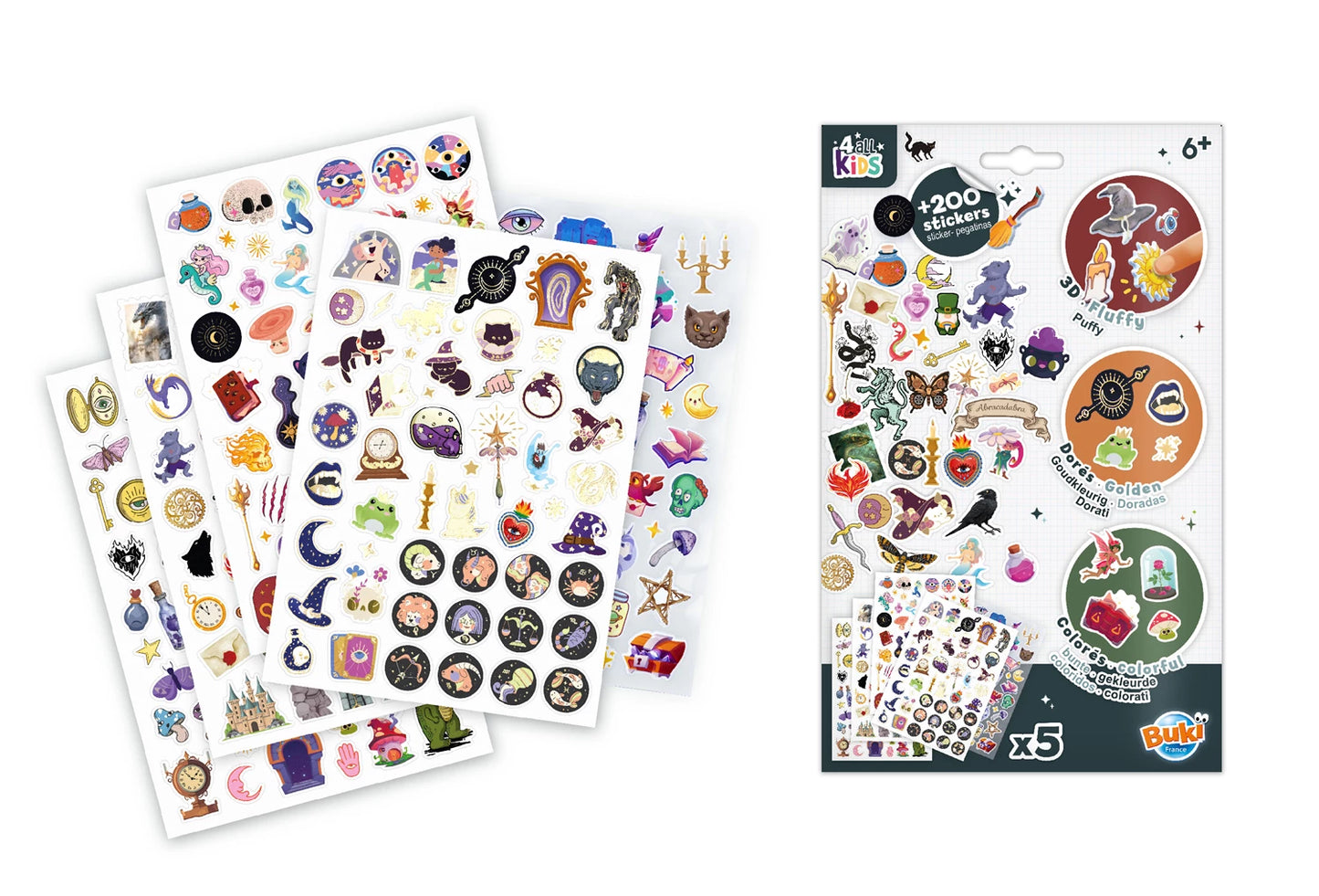 BUKI – STICKERBEUTEL – FANTASY – F/D/I/ML