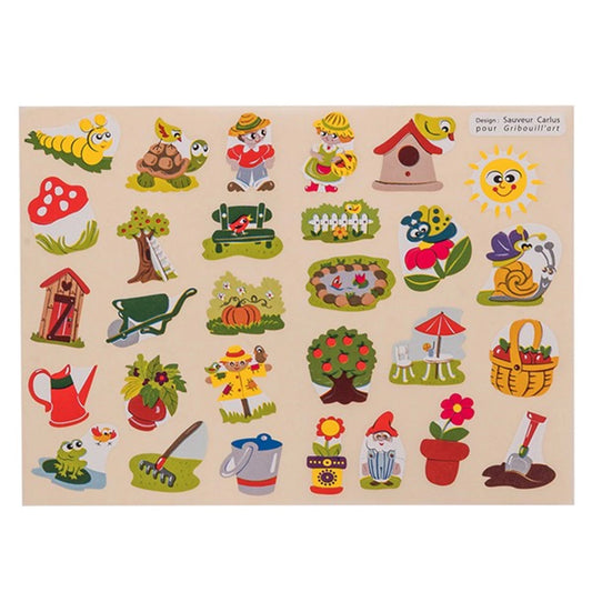 120 AUTOCOLLANTS - JARDIN