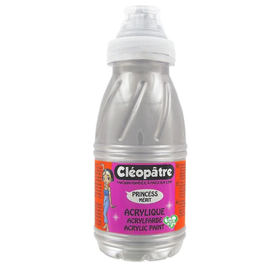 PRINCESS MERIT - COLORE ACRILICO 250ML ARGENTO METALLIZZATO