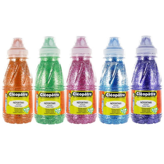 NÉFERTARI GLITTER PAINT – 5 TONALITÀ, 250ML CIASCUNA: ARANCIONE, TA