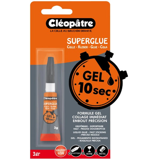 SUPER CLEO GEL 10 SECONDES 3G SOUS BLISTER