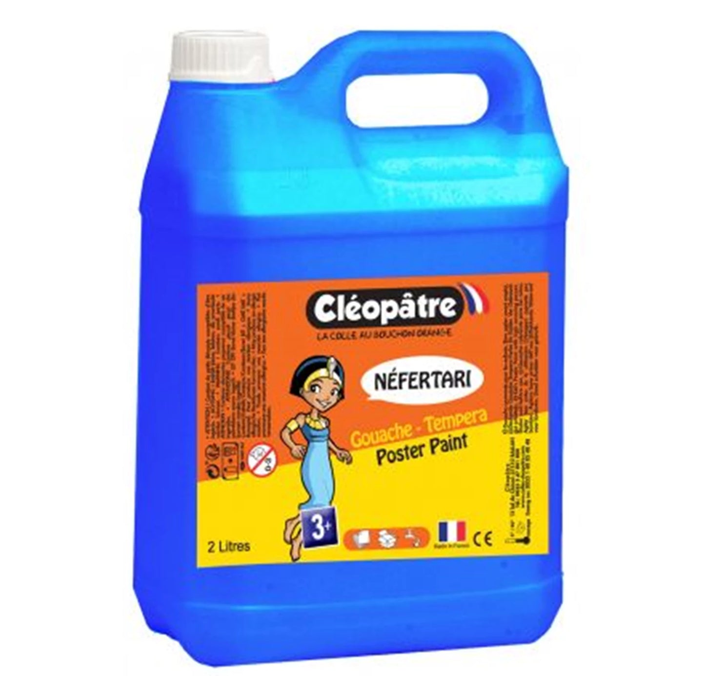 GUAZZO NEFERTARI BLU PRIMARIO CIANO 2 LITRI