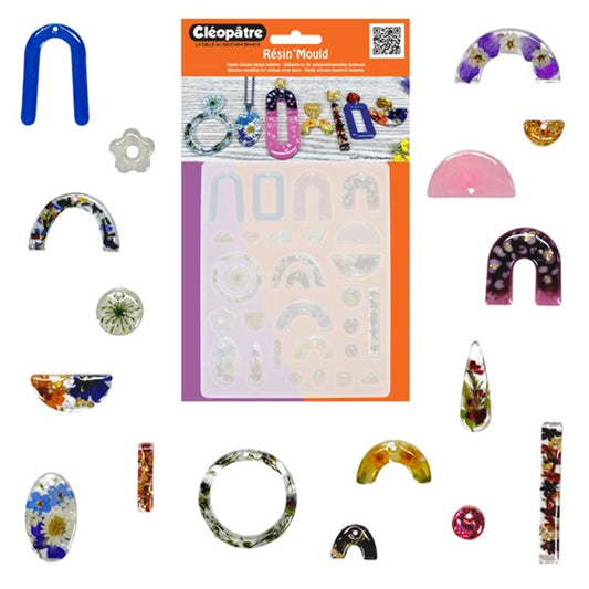 MOULE EN SILICONE POUR BIJOUX BOHÈME TRANSPARENT POUR L'ART