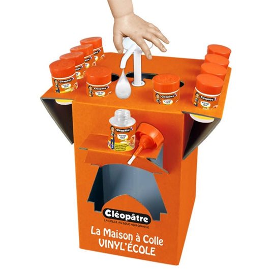 KIT LA MAISON A COLLE VINYL'ECOLE 5KG + 12 VASI 50G AVEC PIN