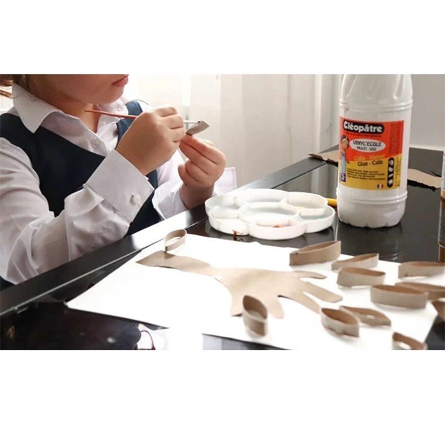 KIT LA MAISON A COLLE VINYL'ECOLE 5KG + 12 TÖPFE 50G MIT PINSEL