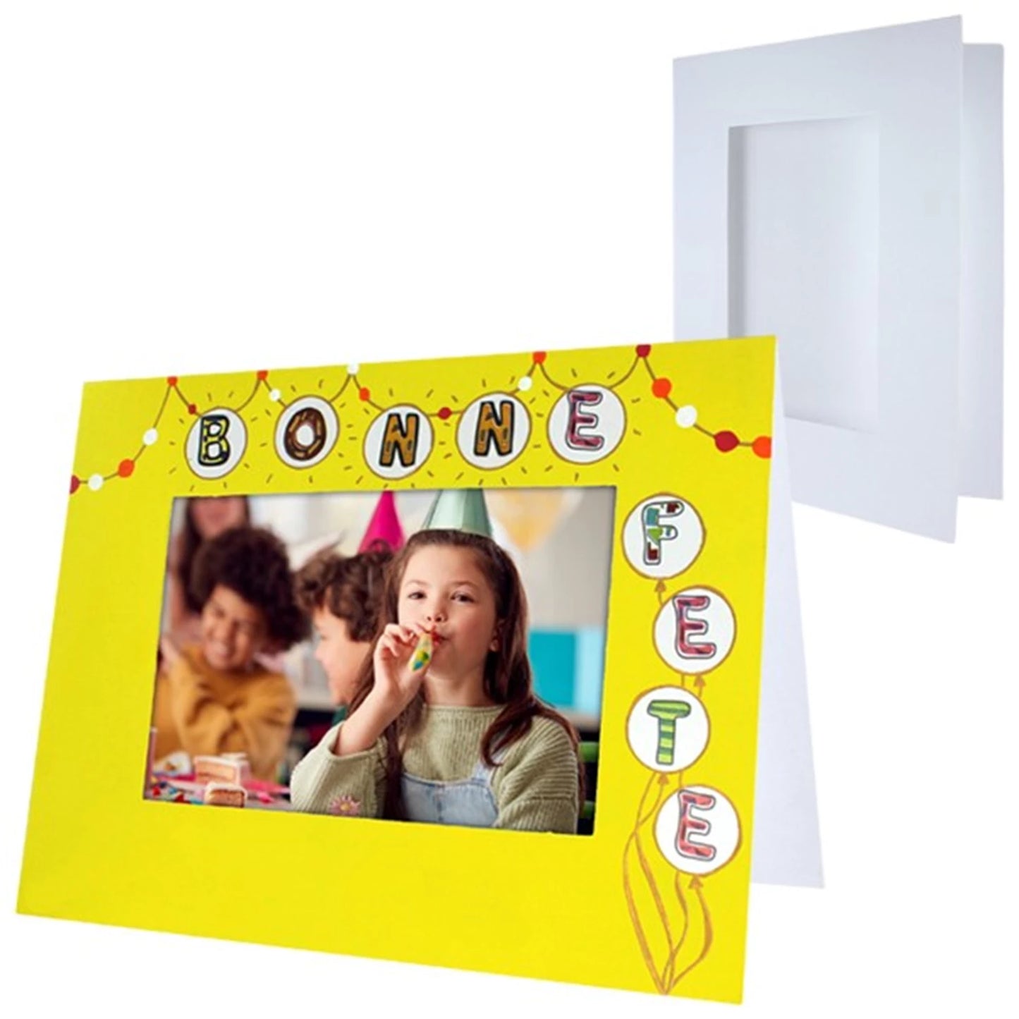 10 CADRES RECTANGULAIRES EN CARTON BLANC POUR DÉCORATIONS