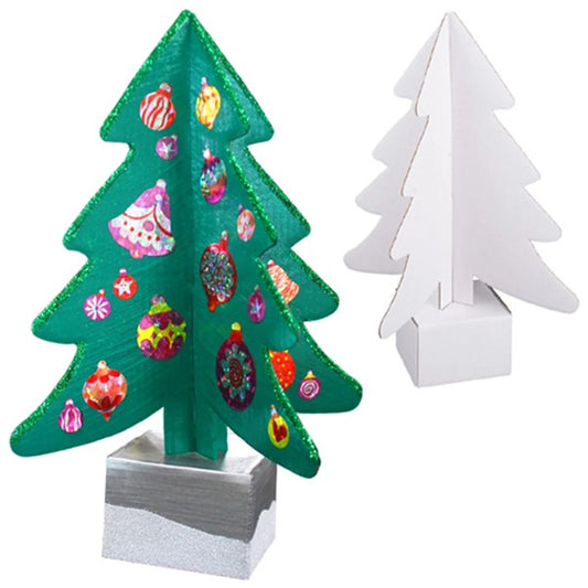 10 ALBERI DI NATALE DA ALLESTIRE E DECORARE, ALTEZZA 24 CM