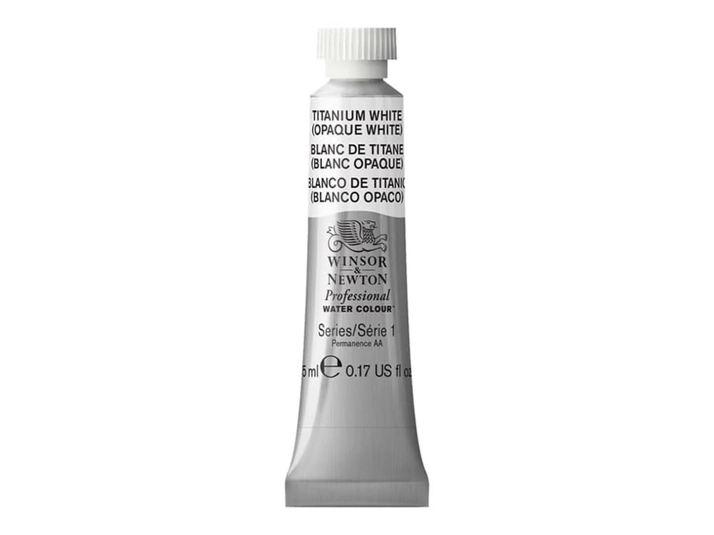 W&N PROF. ACQUERELLO TUBO 5ML BIANCO TITANIO (BIANCO OPACO)