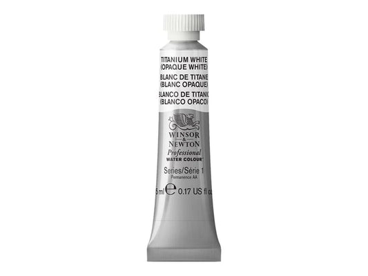 W&N PROF. ACQUERELLO TUBO 5ML BIANCO TITANIO (BIANCO OPACO)