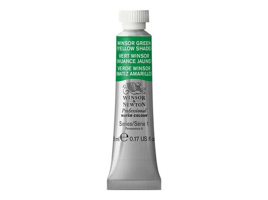 W&N PROF. ACQUERELLO TUBO 5ML WINSOR GREEN (TONALITÀ GIALLA)