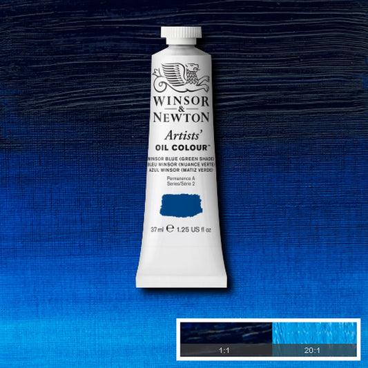 W&N ARTISTS' OIL PAINT TUBO DA 37 ML WINSORB BLUE (VERDE)