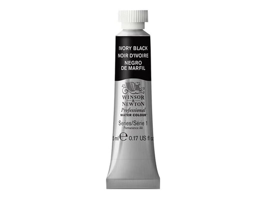 W&N PROF. ACQUERELLO TUBO 5ML NERO AVORIO