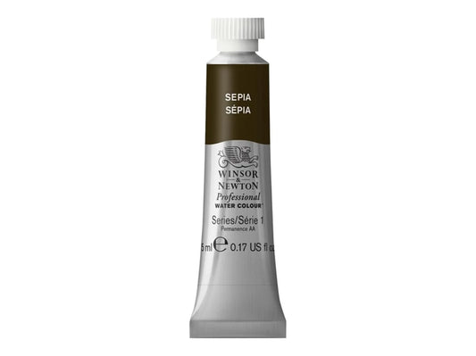 W&N PROF. ACQUERELLO TUBO 5ML SEPPIA