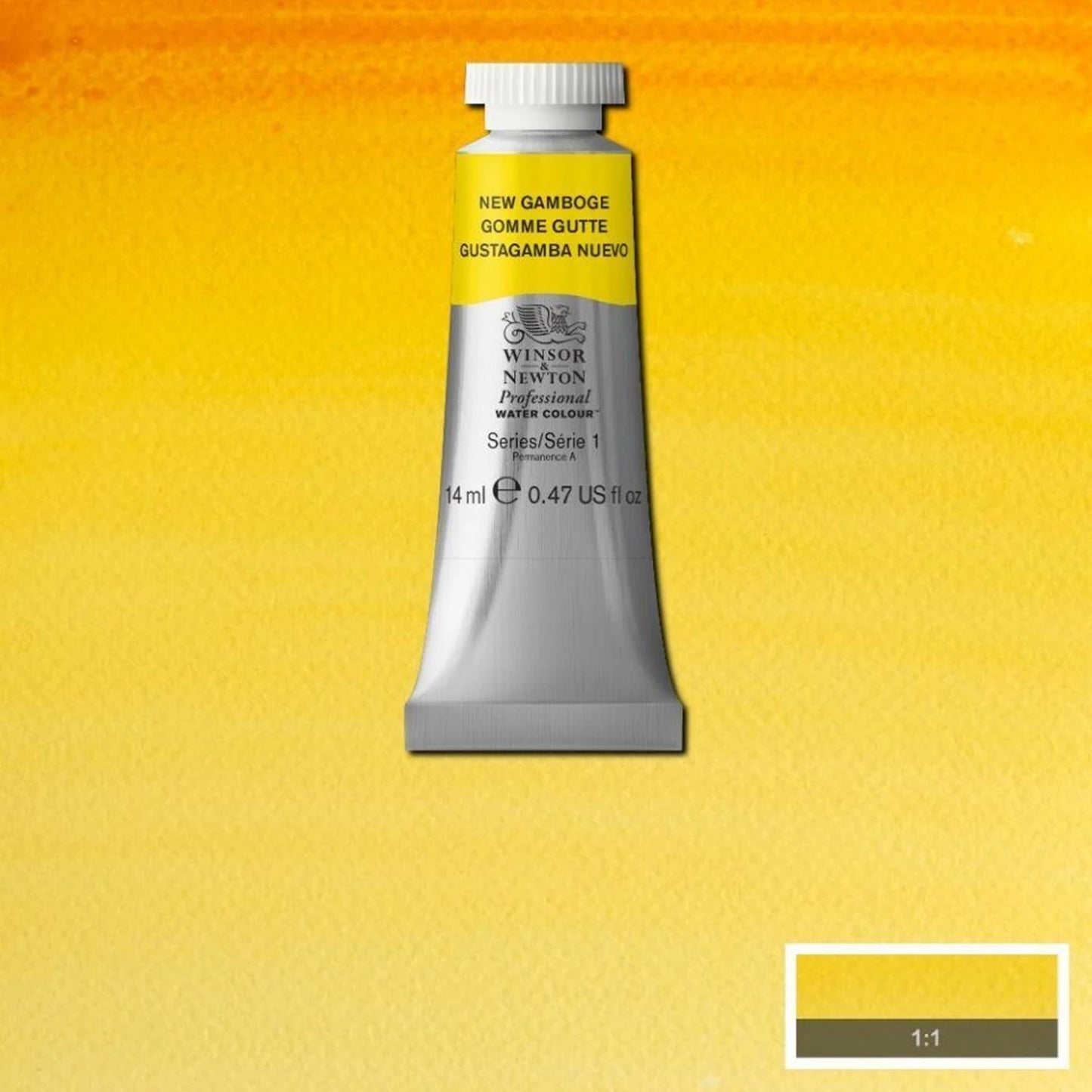 W&N PROF. ACQUERELLO TUBO 14ML GAMBOGE NUOVO