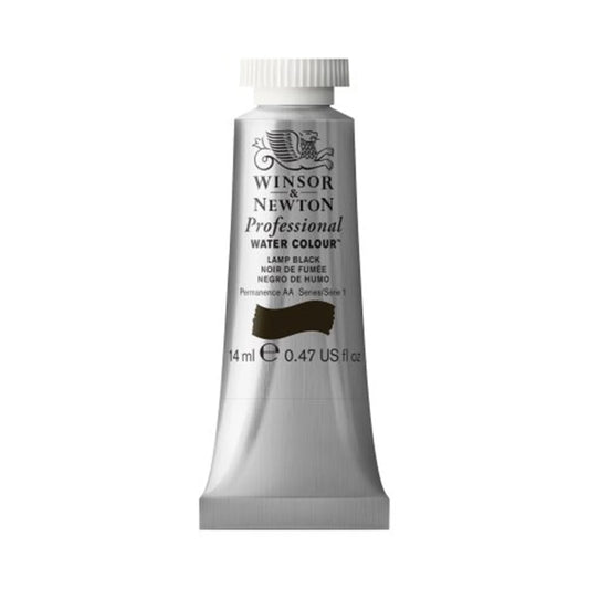 W&N PROF. ACQUERELLO 14ML TUBO LAMPADA NERO
