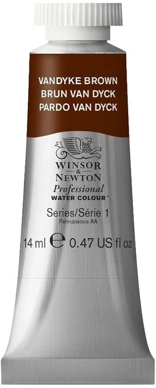 W&N PROF. ACQUERELLO TUBO 14ML MARRONE VANDYKE