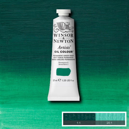 W&N ARTISTS' OIL PAINT TUBO DA 37ML PERMANENTE VERDE SCURO