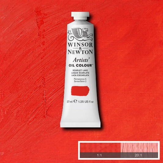 W&N ARTISTS' OIL PAINT TUBO DA 37 ML LACCA SCARLATTA