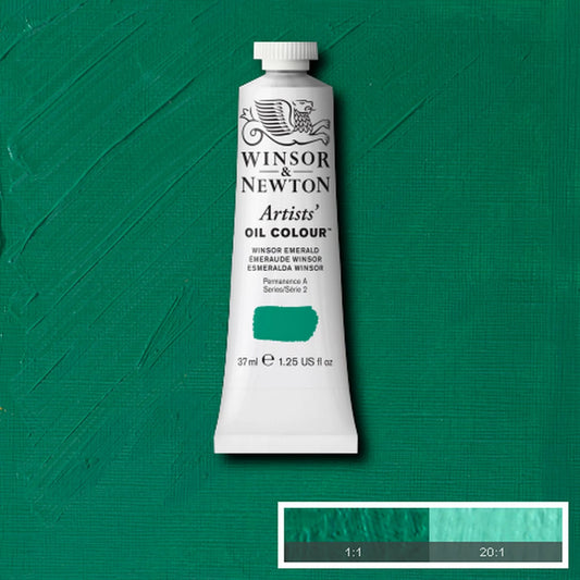 W&N ARTISTS' OIL PAINT TUBO DA 37 ML WINSOR EMERALD
