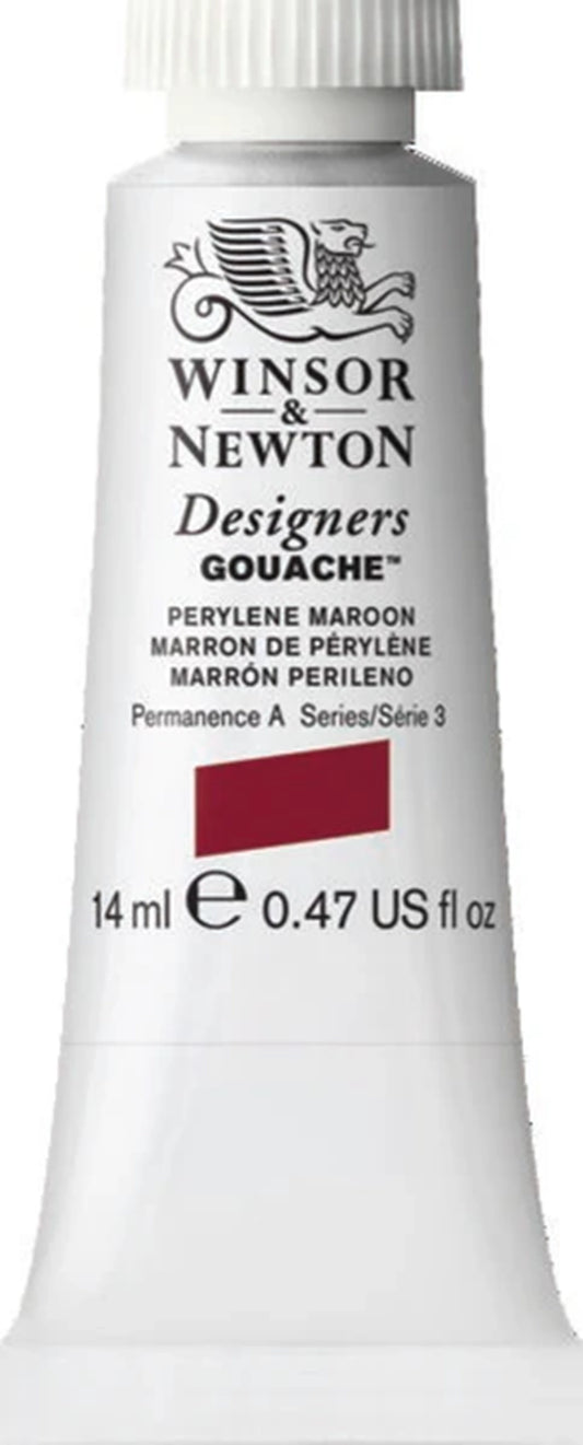 W&N DESIGNERS GOUACHE TUBO 14ML PERYLENE CASTAGNO