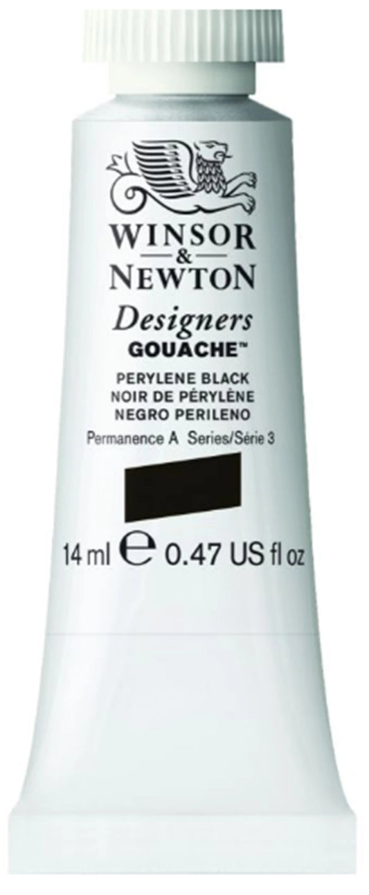 W&N DESIGNERS GOUACHE TUBO 14ML NERO PERILENE
