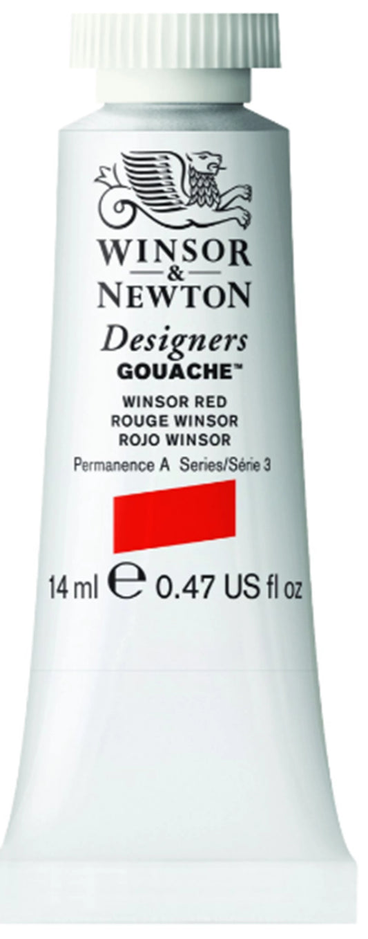 W&N DESIGNERS GOUACHE TUBO DA 14 ML WINSORR RED