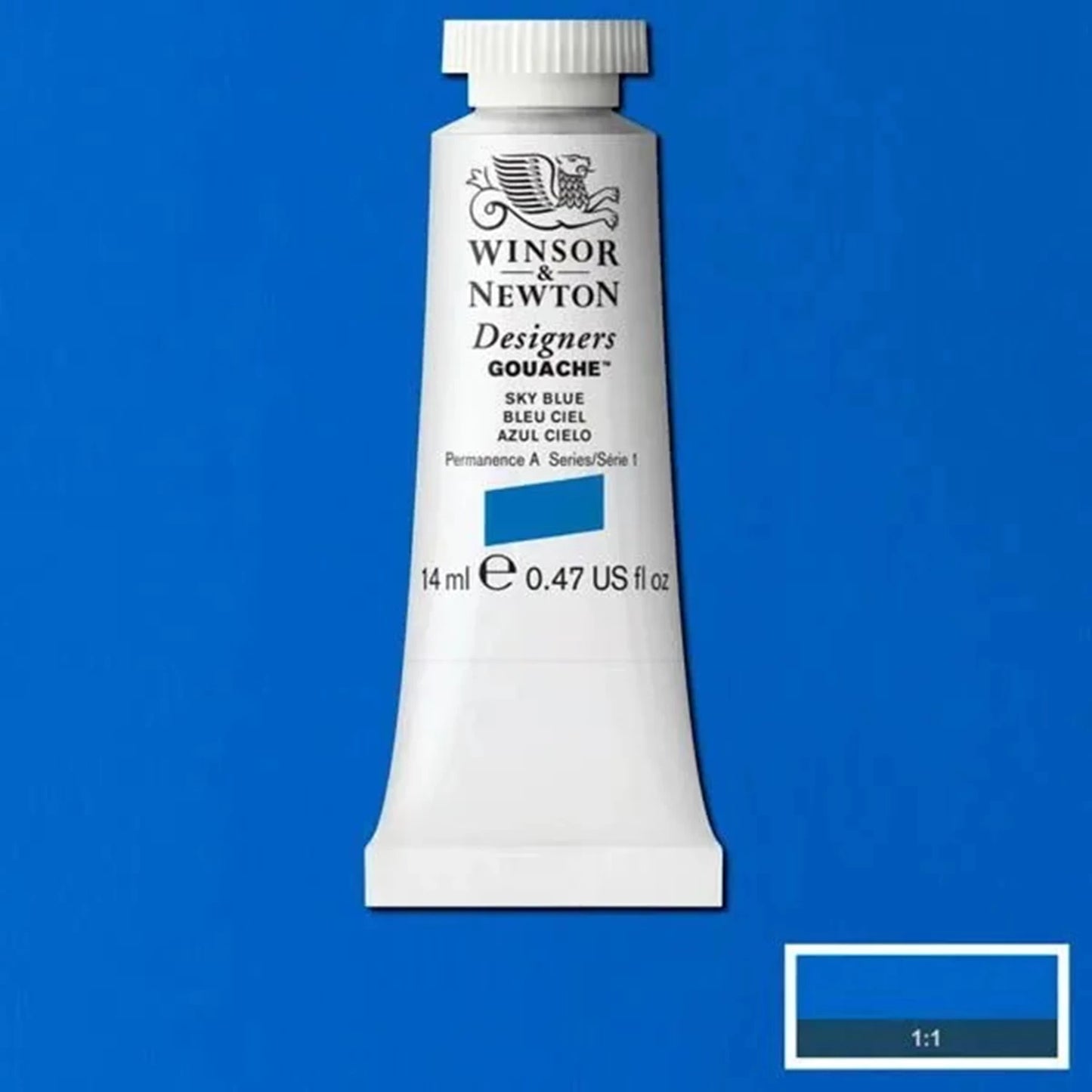W&N DESIGNERS GOUACHE TUBO 14ML BLU CIELO