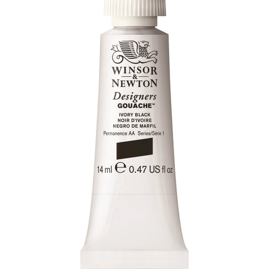 W&N DESIGNERS GOUACHE TUBO 14ML NERO AVORIO