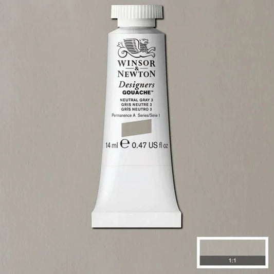 W&N DESIGNERS GOUACHE TUBO 14ML GRIGIO NEUTRO N. 3