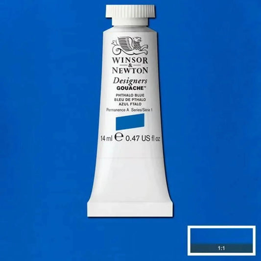 W&N DESIGNERS GOUACHE TUBO 14ML BLU FTALO