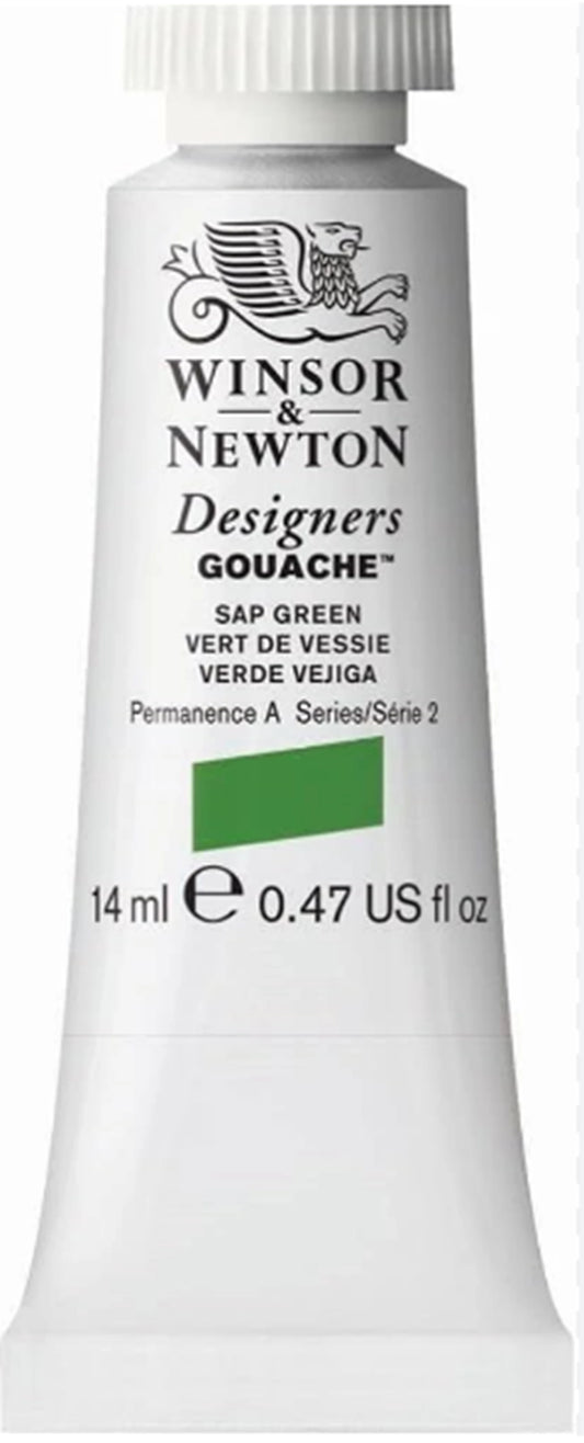 W&N DESIGNERS GOUACHE TUBO 14ML SUCCO VERDE