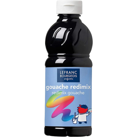 LFB TEMPERA LIQUIDA REDIMIX BOTTIGLIA DA 500 ML - NERO