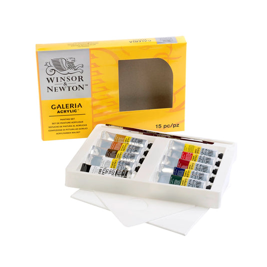 W&N GALERIA SET DI COLORI ACRILICI DA STUDIO 9 TUBI DA 60 ML