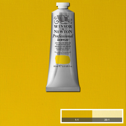 W&N PROF. COLORE ACRILICO TUBO DA 60 ML GIALLO REALE MEDIO