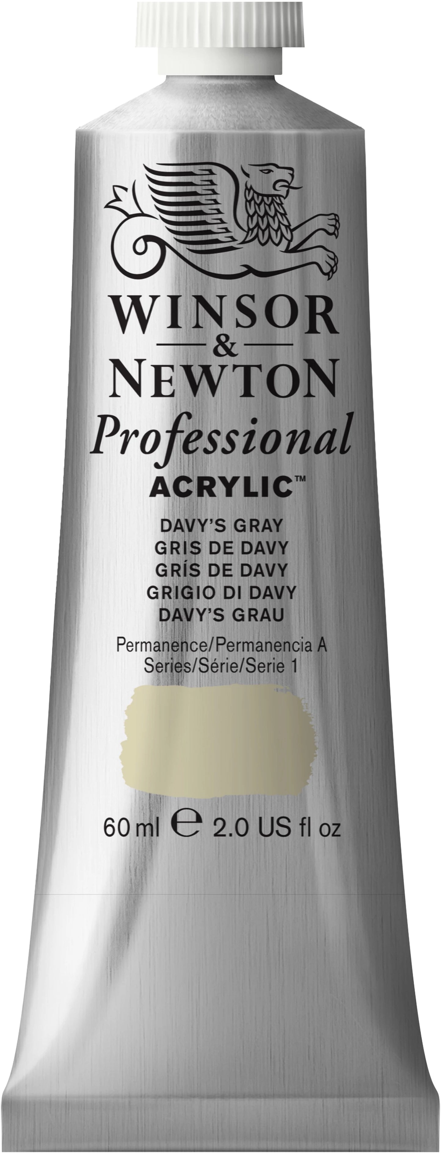 W&N PROF. COLORE ACRILICO TUBO DAVY'S GREY 60ML