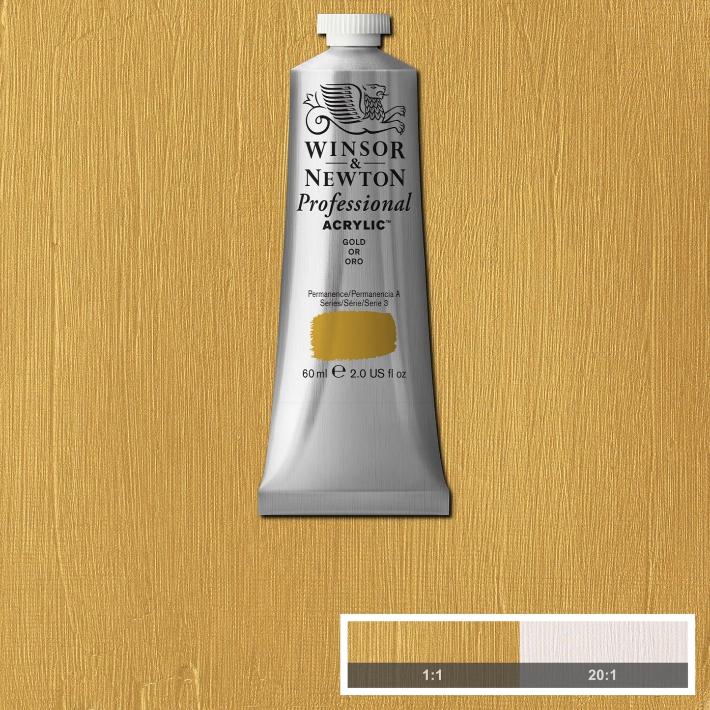 W&N PROF. VERNICE ACRILICA TUBO 60ML ORO