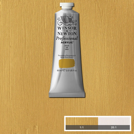 W&N PROF. VERNICE ACRILICA TUBO 60ML ORO