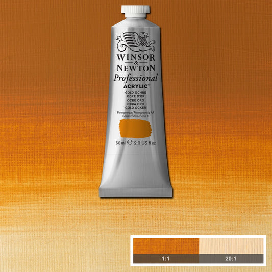 W&N PROF. COLORE ACRILICO TUBO 60ML OCRA ORO