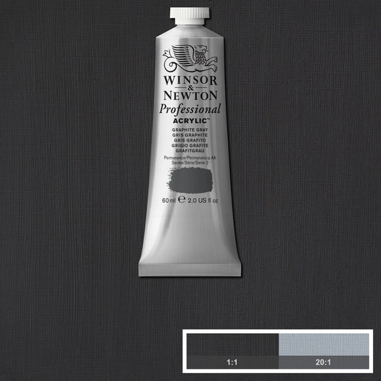 W&N PROF. VERNICE ACRILICA TUBO 60ML GRIGIO GRAFITE