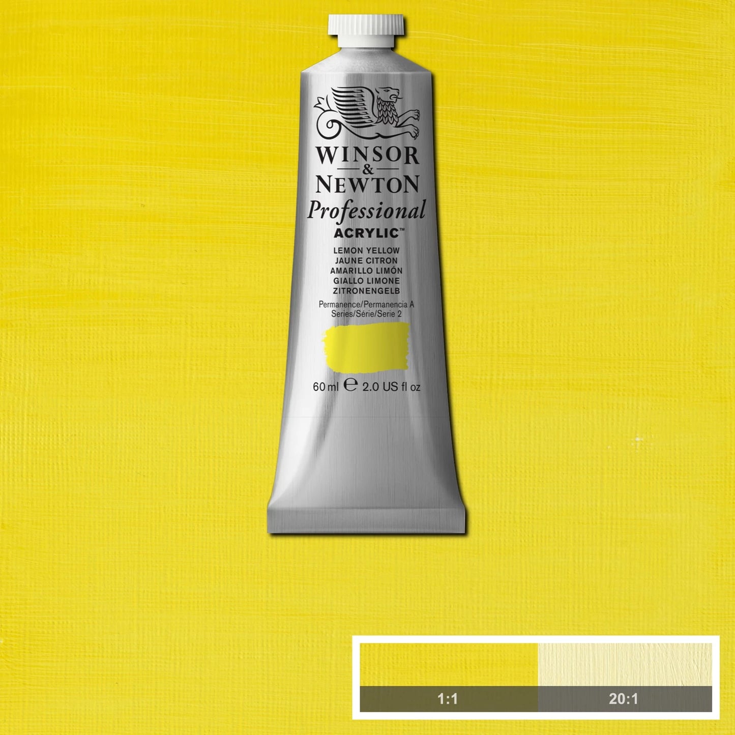 W&N PROF. COLORE ACRILICO TUBO 60ML GIALLO LIMONE