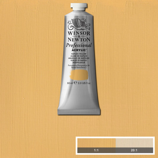 W&N PROF. COLORE ACRILICO TUBO 60ML GIALLO NAPOLI