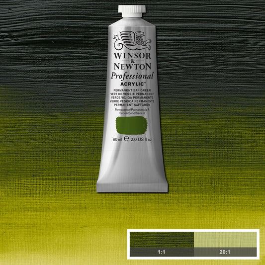 W&N PROF. COLORE ACRILICO TUBO DA 60ML PERMANENTE VERDE SUCCO
