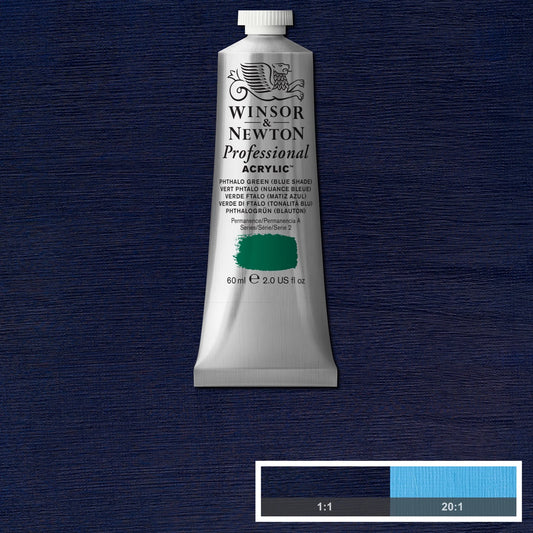 W&N PROF. COLORE ACRILICO TUBO DA 60 ML TONO BLU FTALICO VERDE