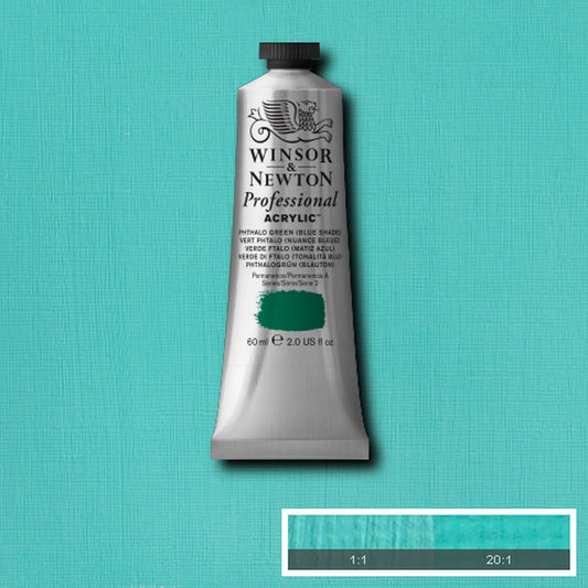 W&N PROF. COLORE ACRILICO TUBO DA 60 ML TONO VERDE BLU FTALICO