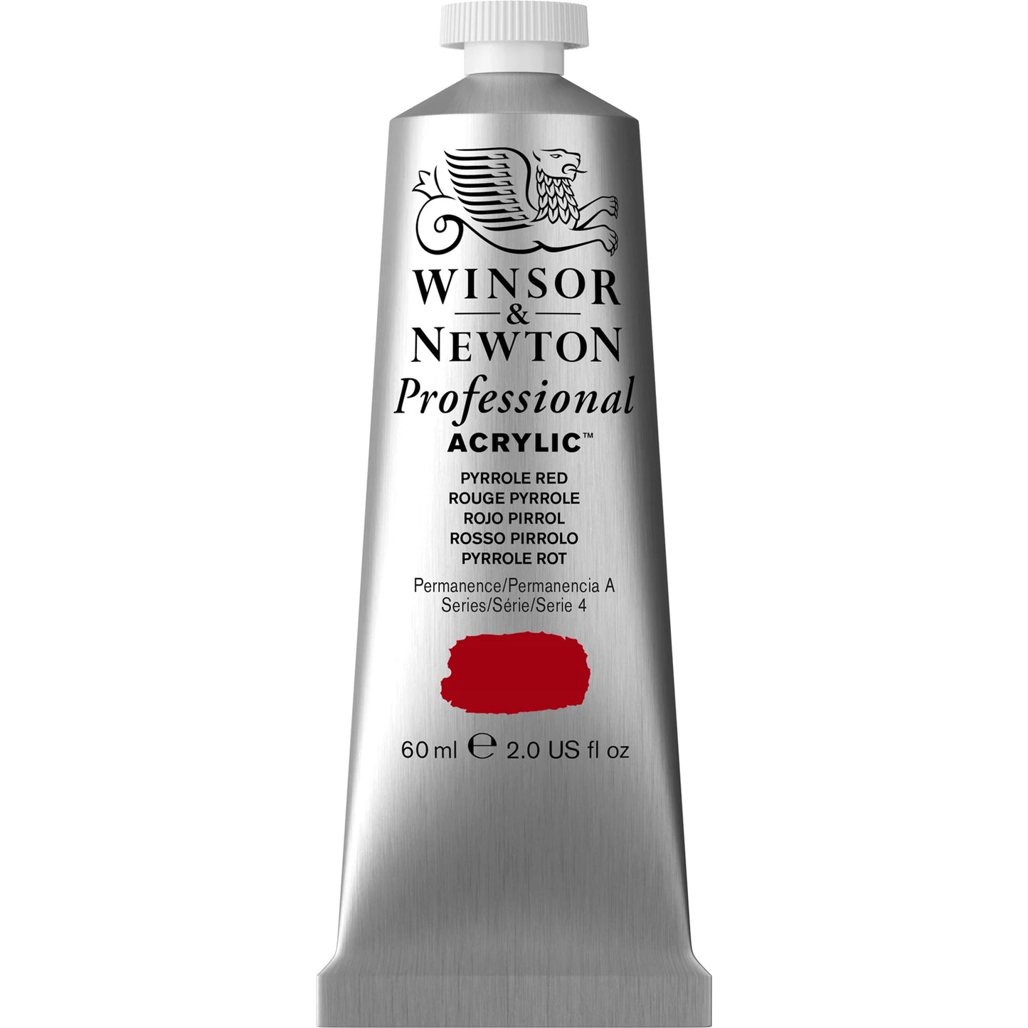 W&N PROF. COLORE ACRILICO TUBO 60ML PYROL ROSSO