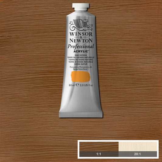 W&N PROF. COLORE ACRILICO TUBO 60ML SIENA NATURALE